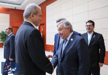 دیدار دبیرکل سازمان ملل متحد با رئیس جمهور