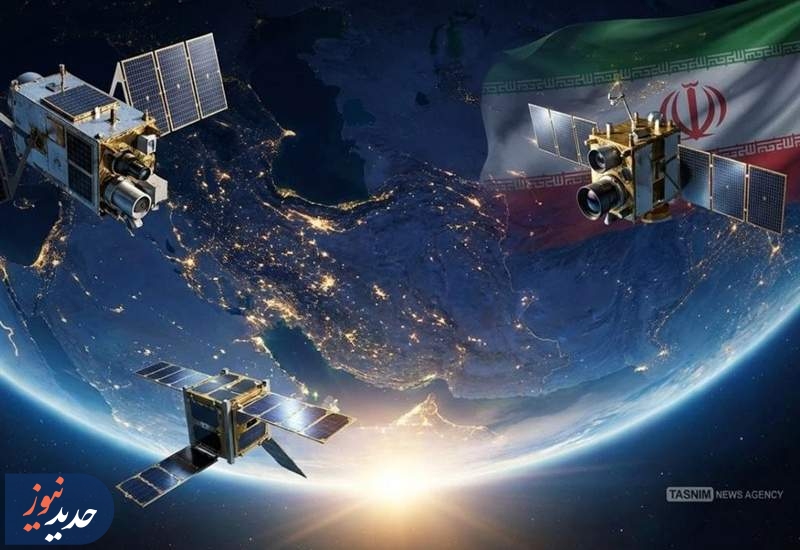 نمایش اقتدار پرتاب سه ماهواره ایرانی به فضا در قاب تلویزیون